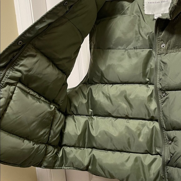 American Eagle | Army Green | Snap/Zipper Front Closure | Puffer Vest | Size XXL - Picture 4 of 16